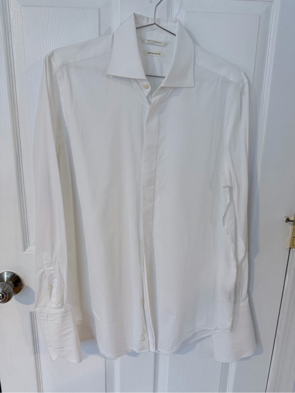Suitsupply White Spread Collar Dress Shirt